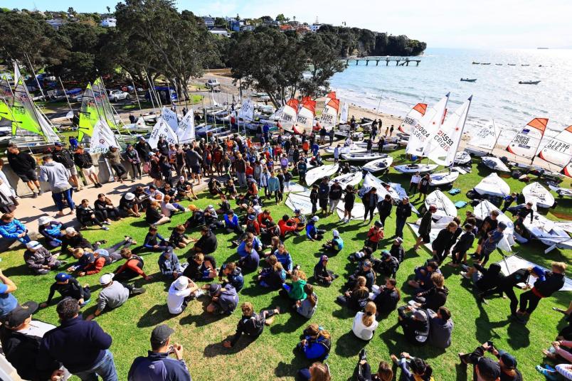 Sailors from several classes will sail in the 2023 STACK Winter Champs at Murrays Bay Sailing Club. Photo / Murrays Bay Sailing Club