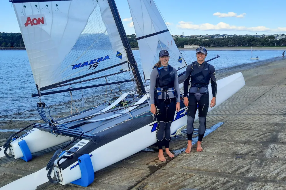 Helena Sanderson and Cam McGlashan