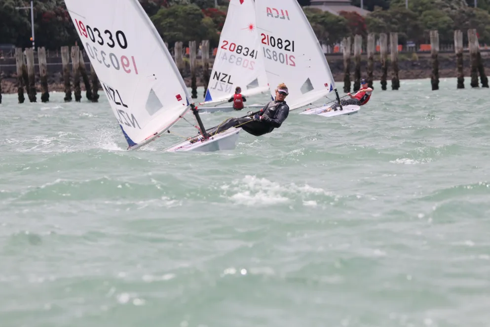 Zach Stibbe is one of the country's most promising ILCA sailors. 
