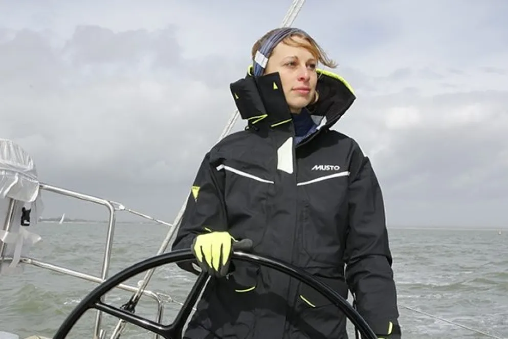 Sailor in protective gear