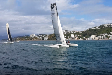 2019 Port Nicholson Regatta - Day 2 - Last Race - Finish at Oriental Bay