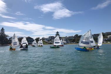 coaching course where coaches are learning to coach sailors