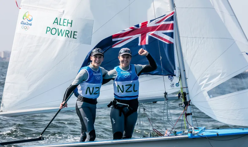 Jo Aleh and Polly Powrie