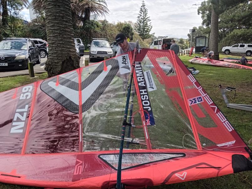 Josh Armit is looking forward to racing in lighter conditions on the final day of this year's regatta.