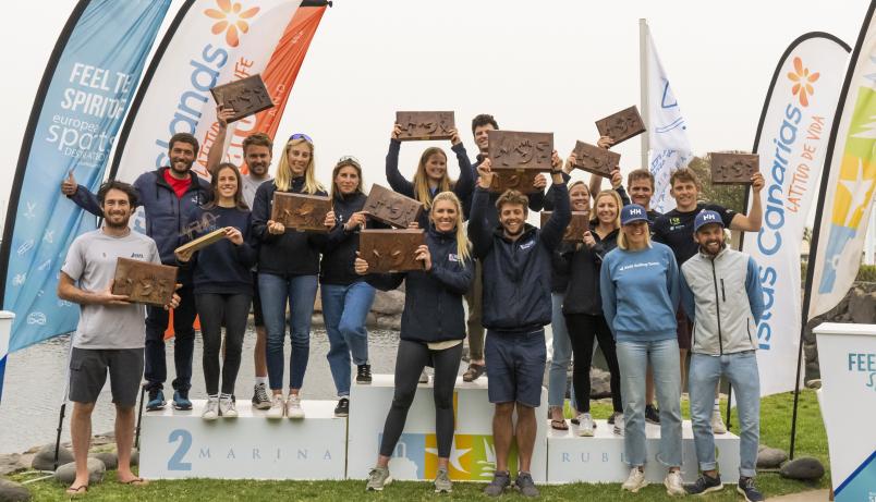 The Kiwi pair finished second overall despite a difficult medal race. Photo / Sailing Energy