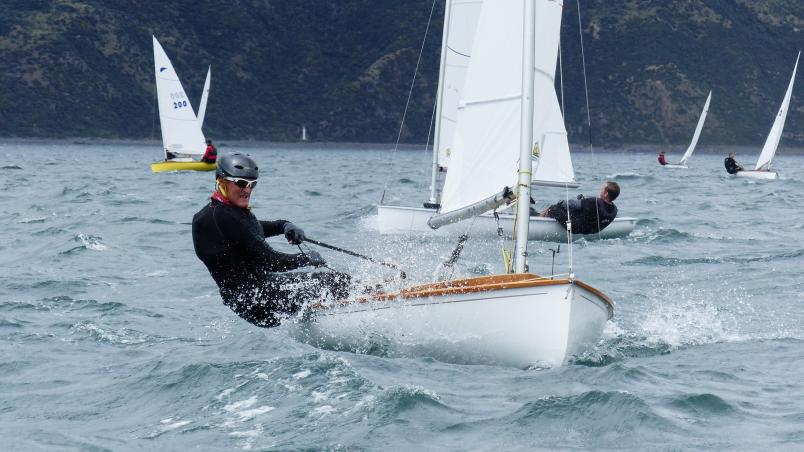 Mark Orams won all but two of the eight races at the 2023 Zephyr National Championships in Wellington. Photos / Dion Mead