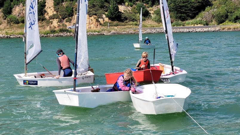 Optimists, O'pen Skiffs, Starlings, Sunbursts and P-classes made up the bulk of the fleet at the Wellington Schools Regatta.