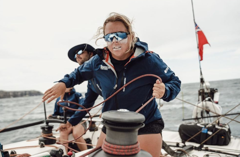 Bex Hornell has combined her work as a yacht rigger with competing in some of the world's most challenging ocean races. Photo / Bram Vanspengen 