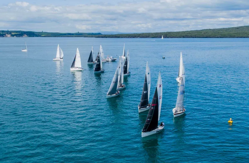 Danger Zone beat 12 other boats to claim the Young 88 national title for the third consecutive year. Photo / Live Sail Die