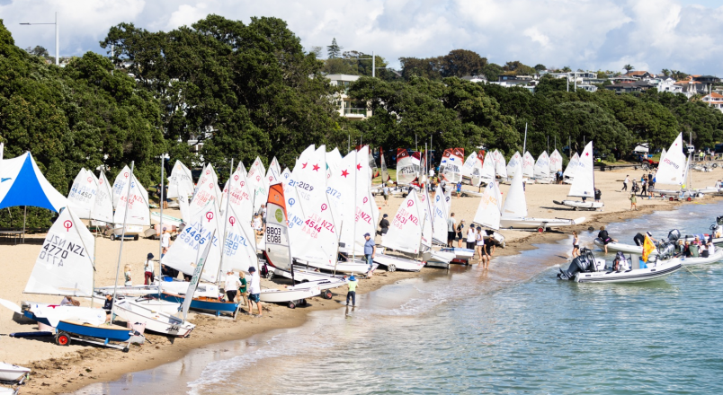 The 2023 PredictWind Girls Championship Regatta attracted 120 sailors across six different classes. Photo (and top banner photo) / Live Sail Die