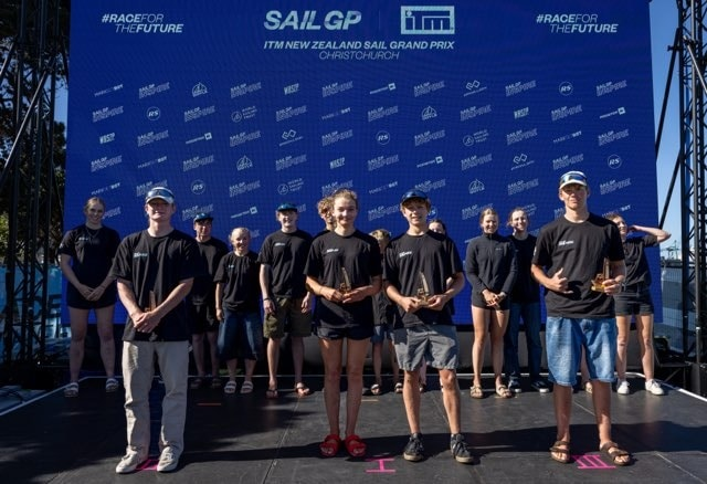 Noah Malpot won the Sail GP Inspire Waszp event over the weekend. Photo / Nelson Yacht Club