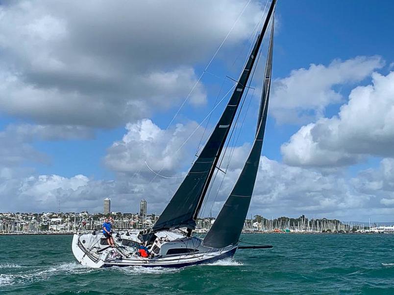 Josh Adams and Ryan Parkin have just competed in their third Round North Island Race. Photos / Shorthanded Sailing Association of New Zealand