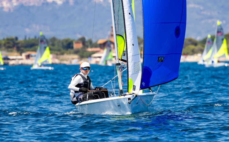 Callum Hyde and Callum Noyer are under-13 world champions in the RS: Feva class.