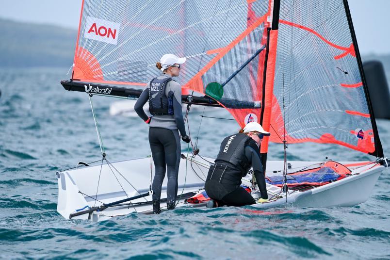 Lucy Leith and Chloe Turner at the 2023 NZ youth championships. Photo / Salty Shot Photography 