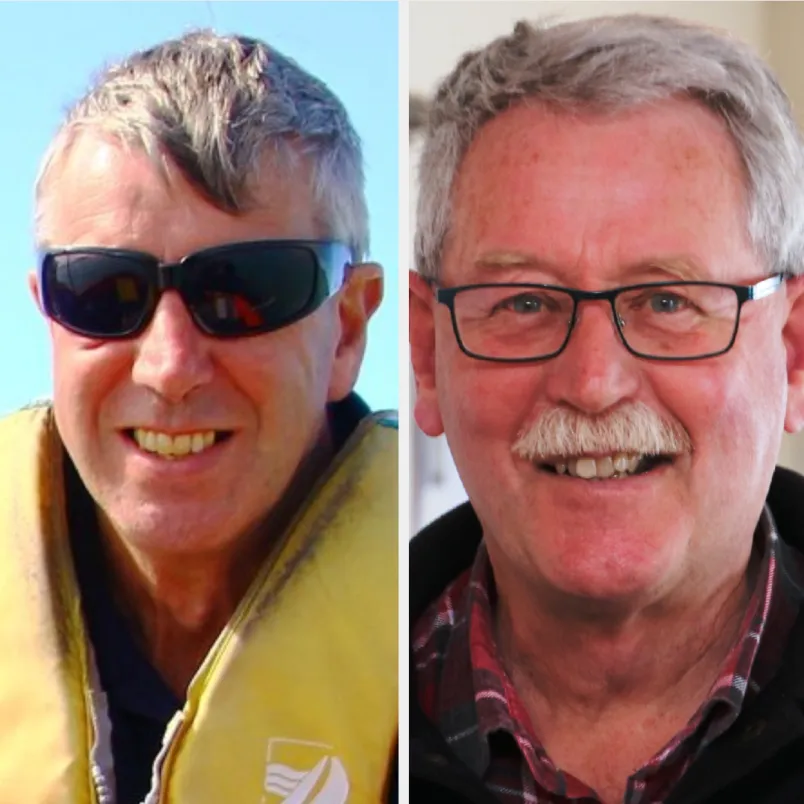Murray McDonald (left) and Warren Collingwood