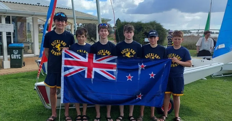 Auckland Grammar School finished second in the open division. Photo / Supplied ;knm