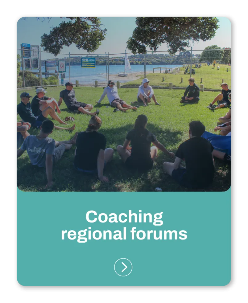 Yachting New Zealand Coaching Regional Forums Yachting New Zealand Coaching Regional Forums