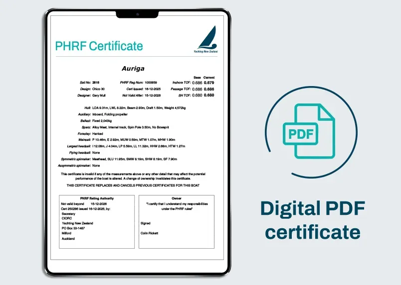 Downloadable digital PDF certificate Downloadable digital PDF certificate