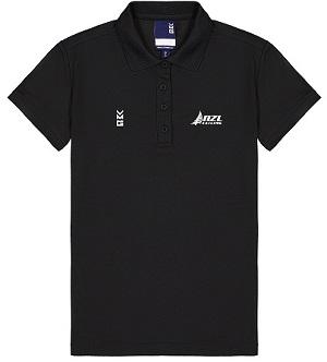 NZL Sailing Tekapo Polo Shirt - Womens, Black NZL Sailing Tekapo Polo Shirt - Womens, Black