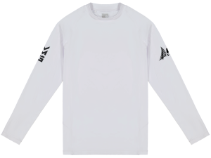 Piha Women's Rash Top, Long Sleeve, White