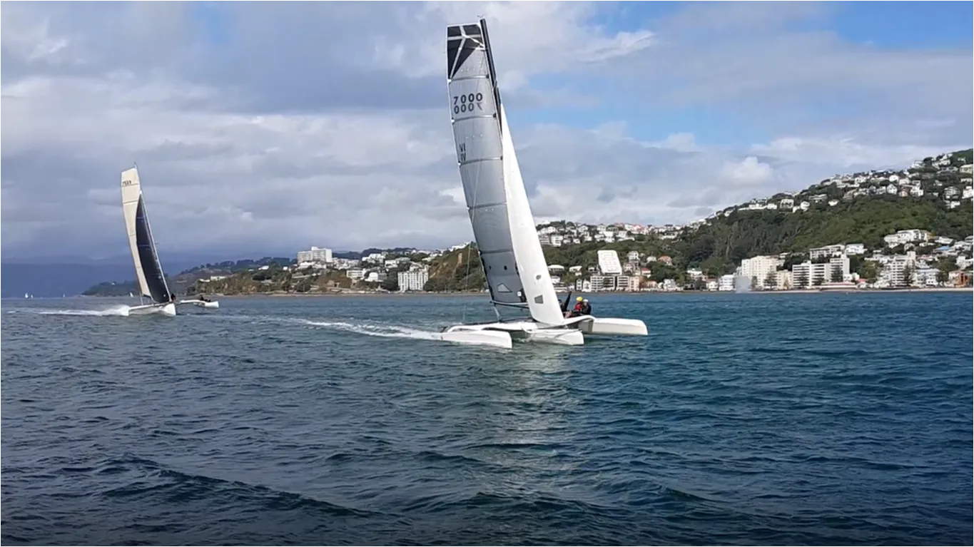 2019 Port Nicholson Regatta - Day 2 - Last Race - Finish at Oriental Bay