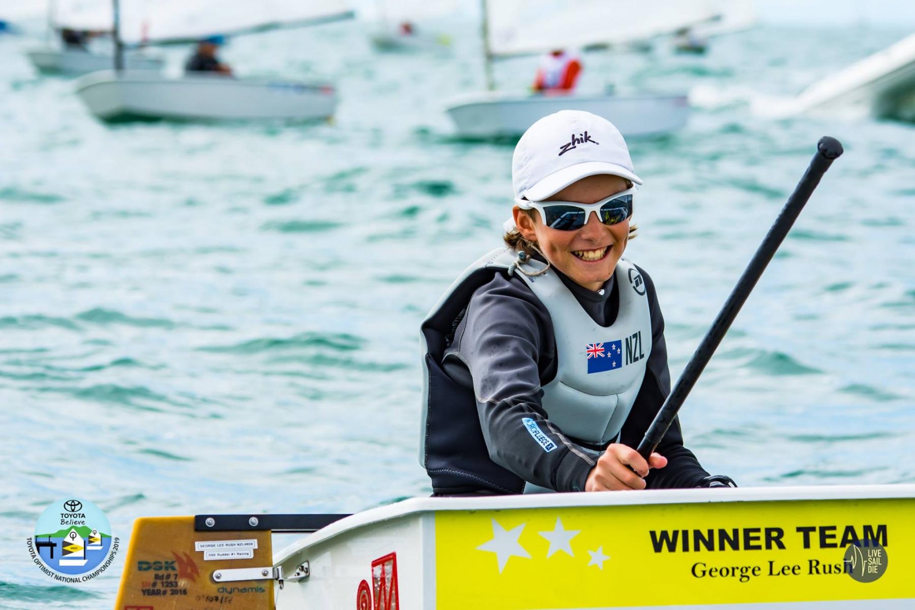 Lee Rush wins Optimist national title Yachting New Zealand