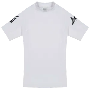 Piha Women's Rashtop, Short Sleeve, White