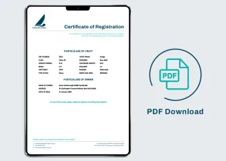Boat registration certificate PDF download