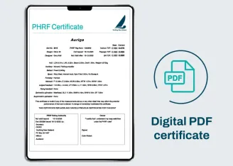 Downloadable digital PDF certificate